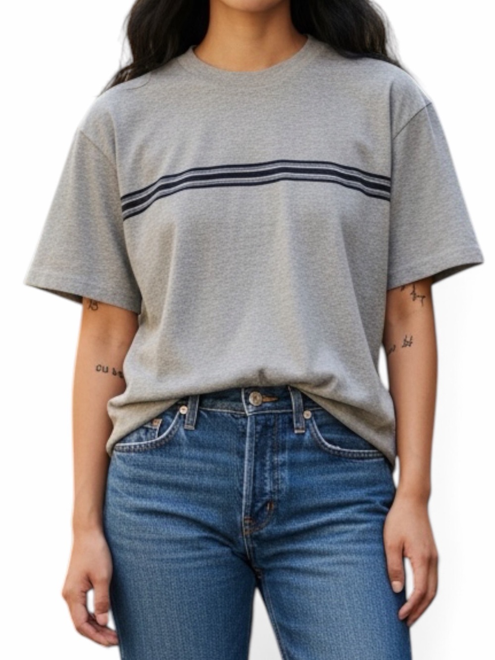 90‘s pinstripe t shirt